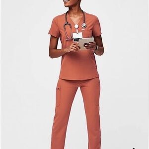 Figs High Waisted Yola Skinny Scrub Pants